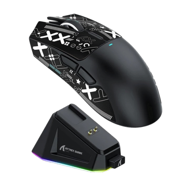 ATTACK SHARK X11 Wireless Gaming Mouse with Charging Dock (black)