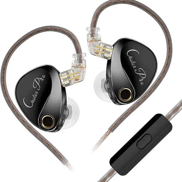 KZ Castor Pro Tunable Dual-Driver In-Ear Monitor – HiFi Earphones with 16 Sound Profiles, Deep Bass, Detachable 2PIN-C Cable