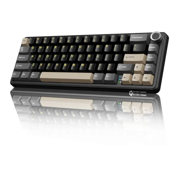 ATTACK SHARK X66 60% Wireless Mechanical Keyboard – Gasket Mount, Tri-Mode, Pre-Lubed Switches, RGB, PBT Keycaps (Starry Black)