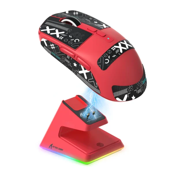 ATTACK SHARK X6 Lightweight Wireless Gaming (Red)