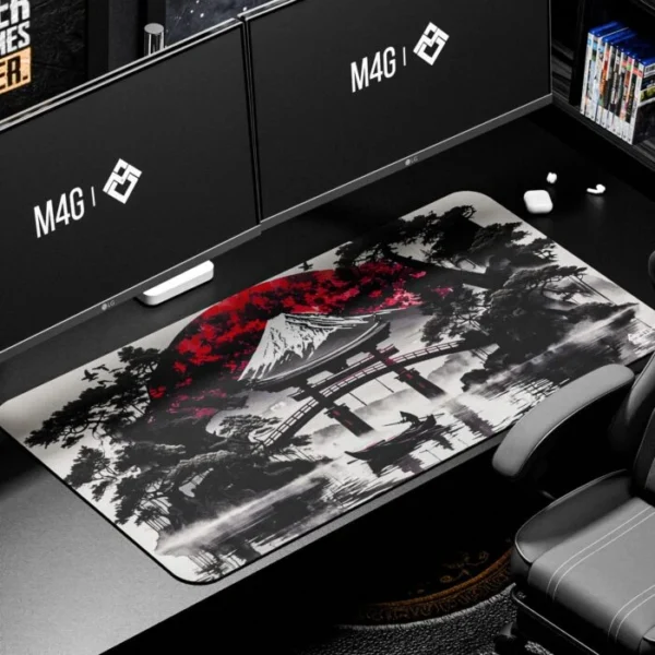 M4G Mouse pad White&red TX 900x400mm/4mm