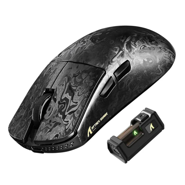 ATTACK SHARK R11 ULTRA Carbon Fiber Wireless Gaming Mouse