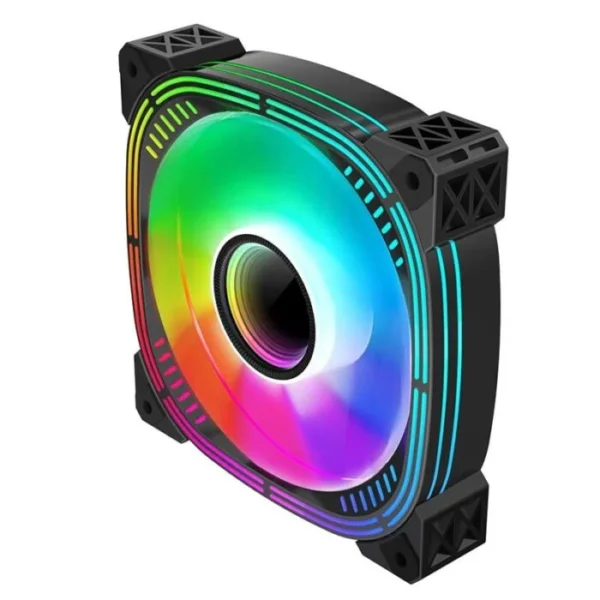 Case Fan 5V 3PIN ARGB AURA Temperature Control Silent PWM CPU Cooling Fan Prism II (Black)