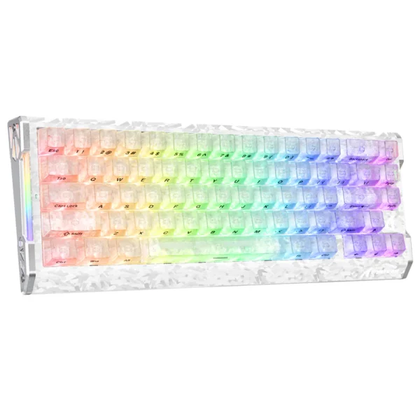 ATTACK SHARK R68 HE Carbon Fiber Rapid Trigger Keyboard Magnetic Switch (Ice Ninja)