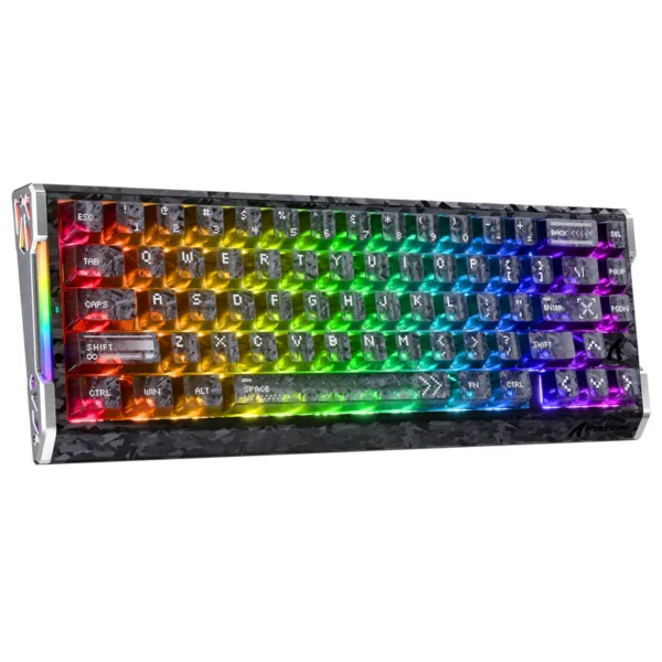 ATTACK SHARK R68 HE Carbon Fiber Rapid Trigger Keyboard Magnetic Switch (Ink Shade)