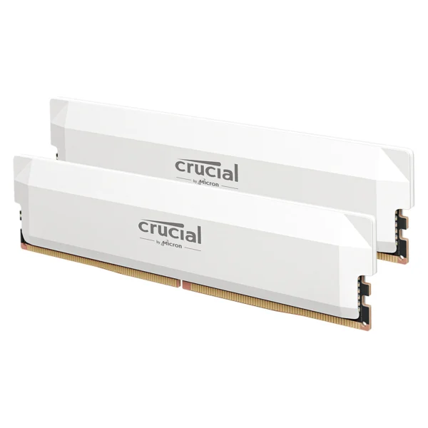 Crucial 32GB DDR5 (2×16GB) 6400MHz CL38 – White Edition